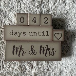 Countdown Blocks for Wedding
